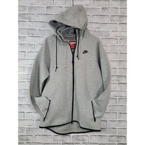 NWOT Nike Tech Fleece Full Zip Hoodie Gray Men's Large